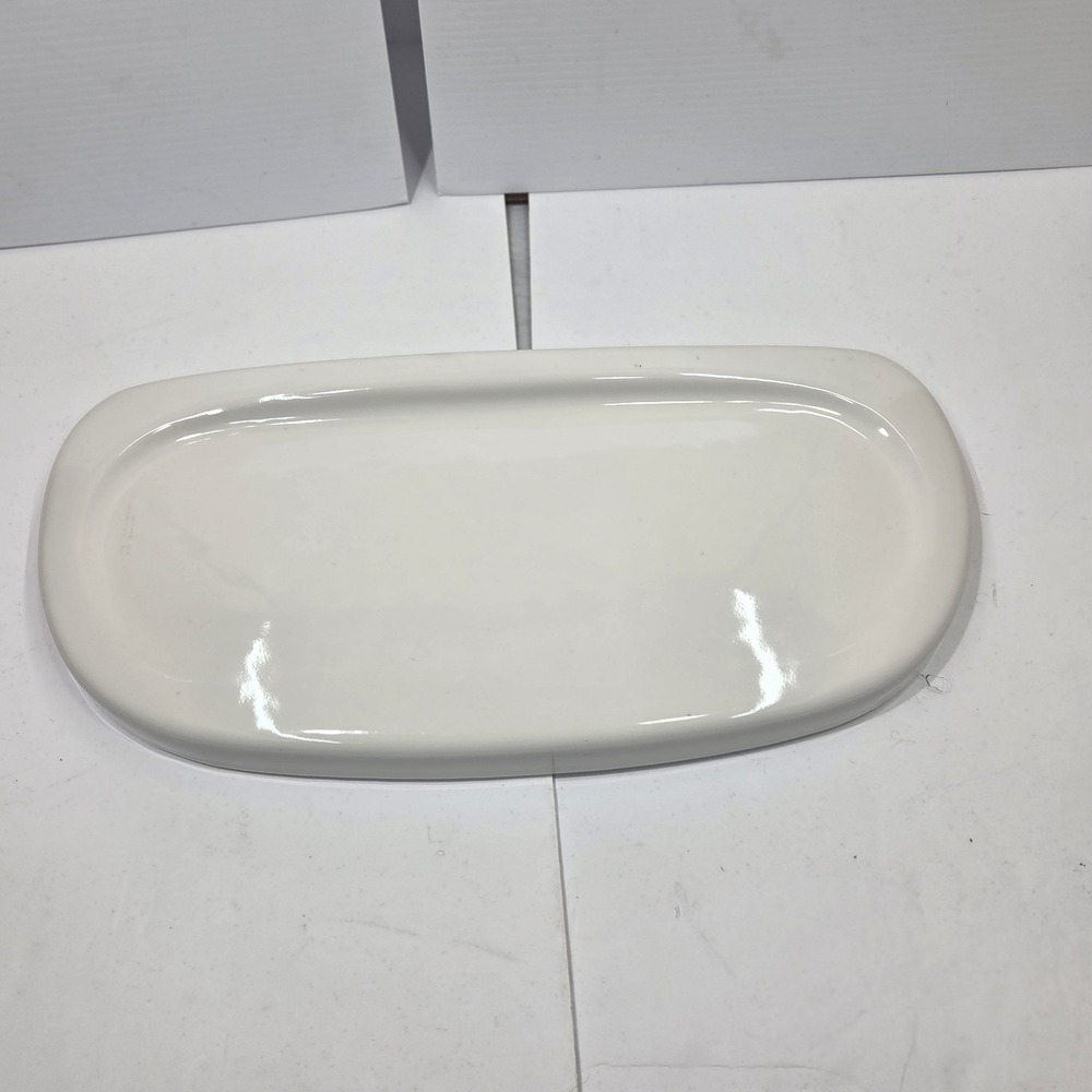 American Standard Toilet Tank Lid Cover 75098400 White Porcelain 20x9 Chipped